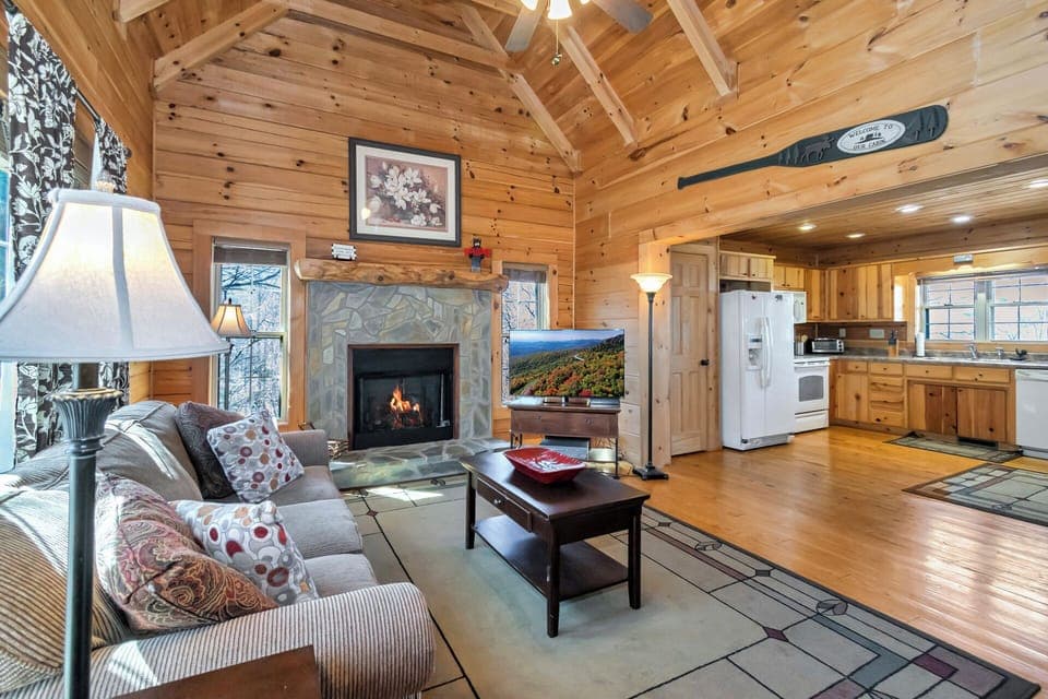 Gas Fireplace in the Living Room