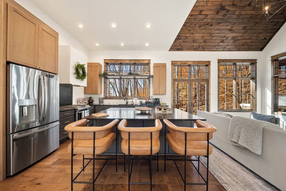 Kitchen Adjacent to the Living Room