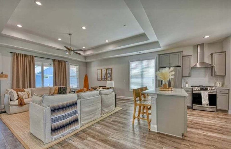 Spacious Main Living Area with Seamless Kitchen Access