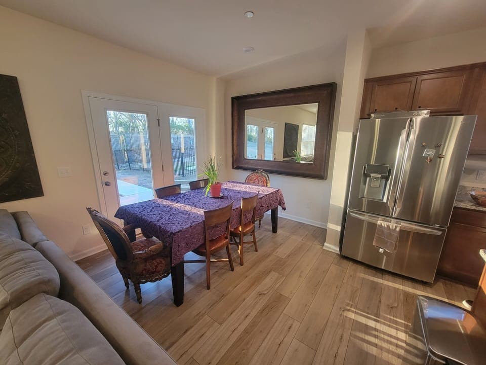Dining table can sit up to 10 guests