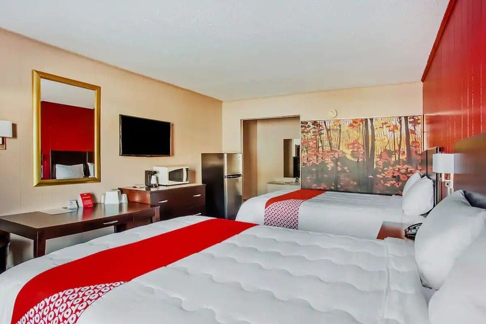 Relax together with TV time and convenient in-room essentials.