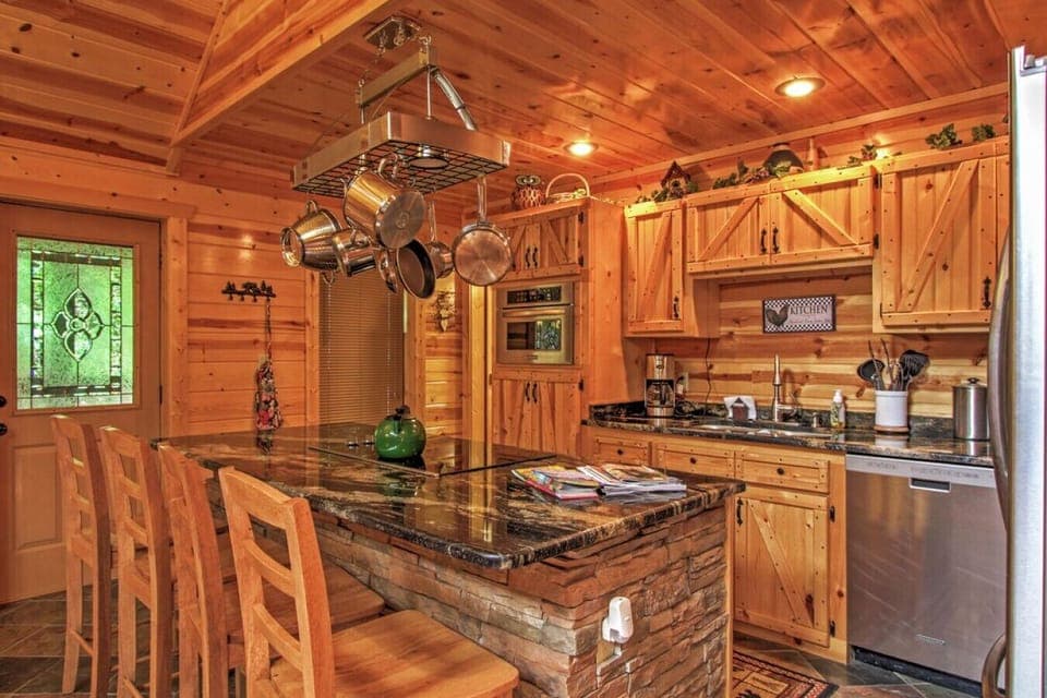 Kitchen | Center Island | Hanging Pot Rack