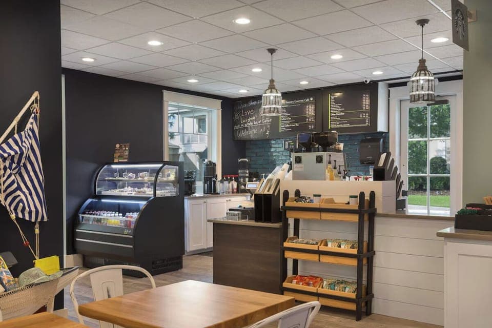 Start mornings with fresh coffee and easy grab-and-go bites.