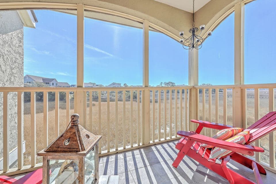 Sip morning coffee on the balcony while soaking in the fresh, saltwater air at sunset.