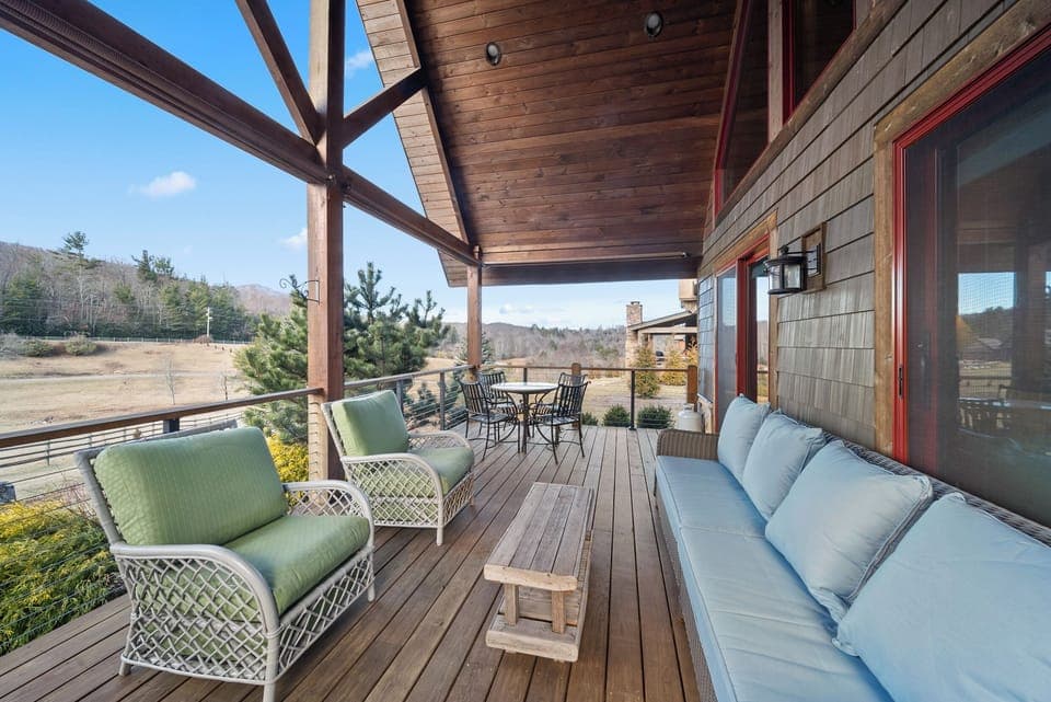Covered Deck with Seating