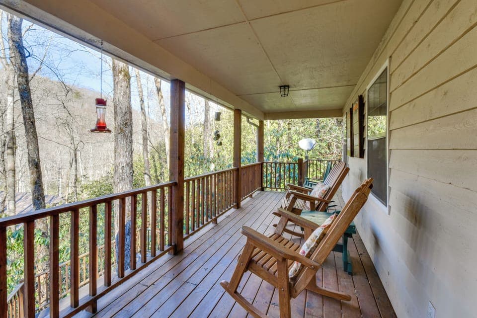 Topton Vacation Rental | 2BR | 2BA | 1,200 Sq Ft | Step-Free Access