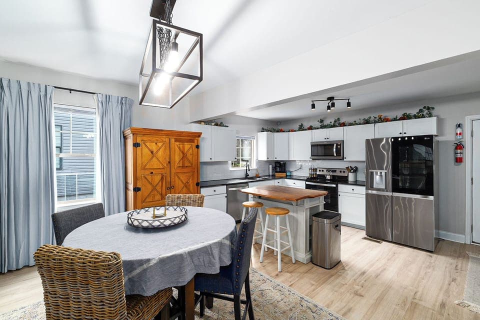 Dining table and Kitchen