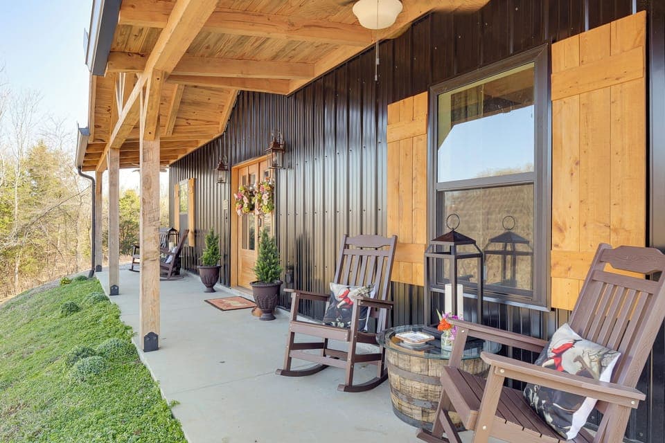 House Exterior | Covered Patio w/ Seating