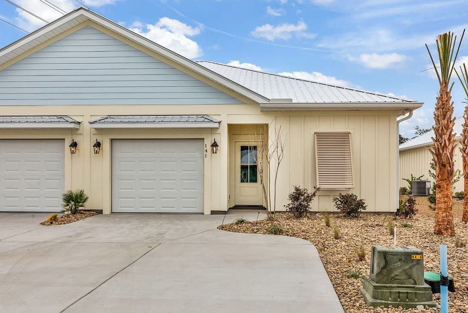 One car garage with driveway parking. Motorcycles allowed. 