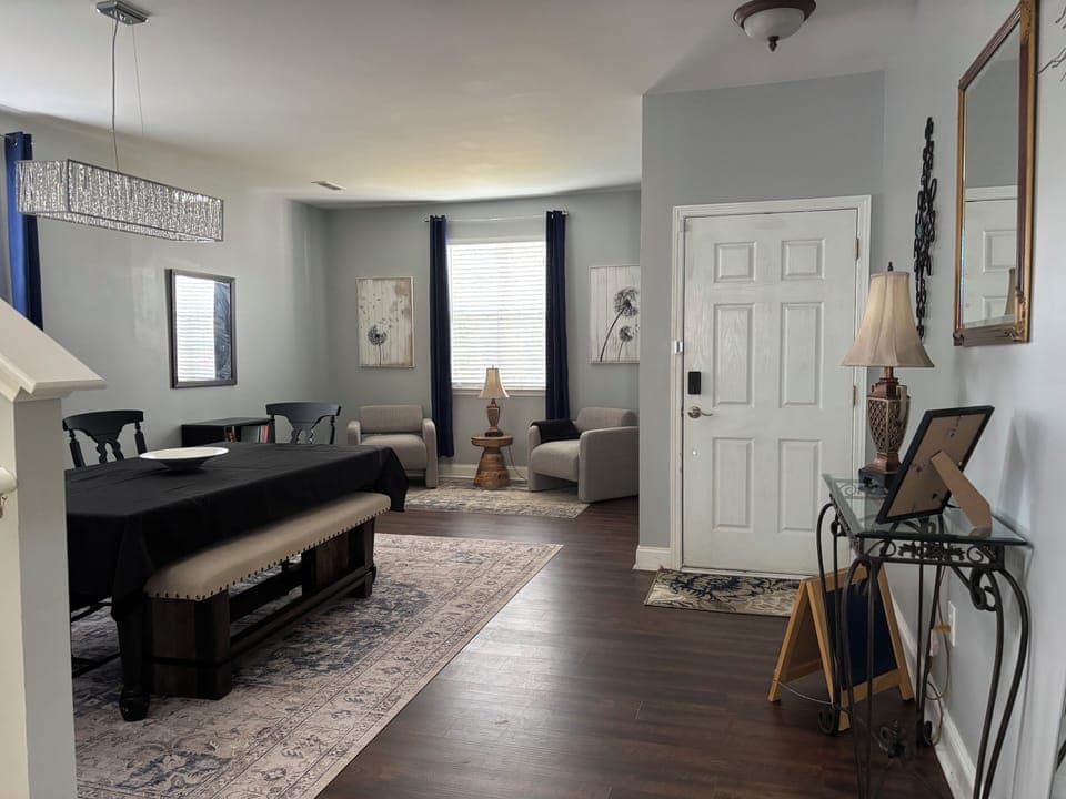 Entryway, Dining Room, Sitting Room
