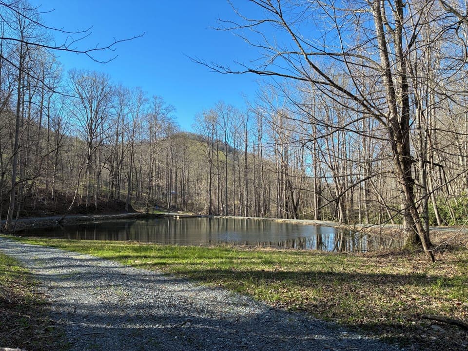 Fish Pond, dock, & Walking Trail