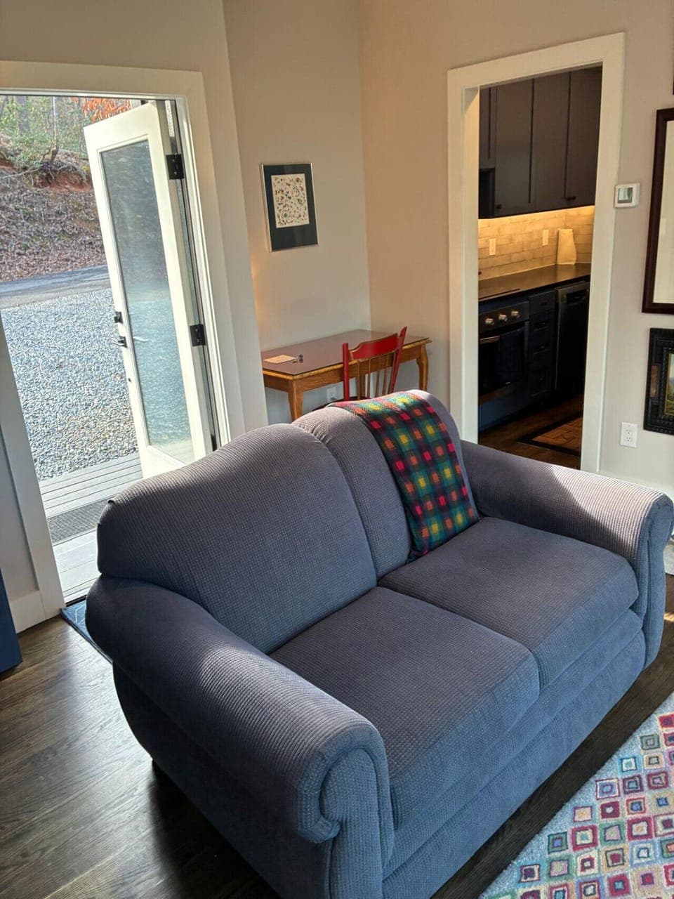 Need to check off a few list minute things on your list or start that novel you`ve always wanted--your next step awaits. Desk and chair available to pick your own adventure or finish what you need to start a new one.