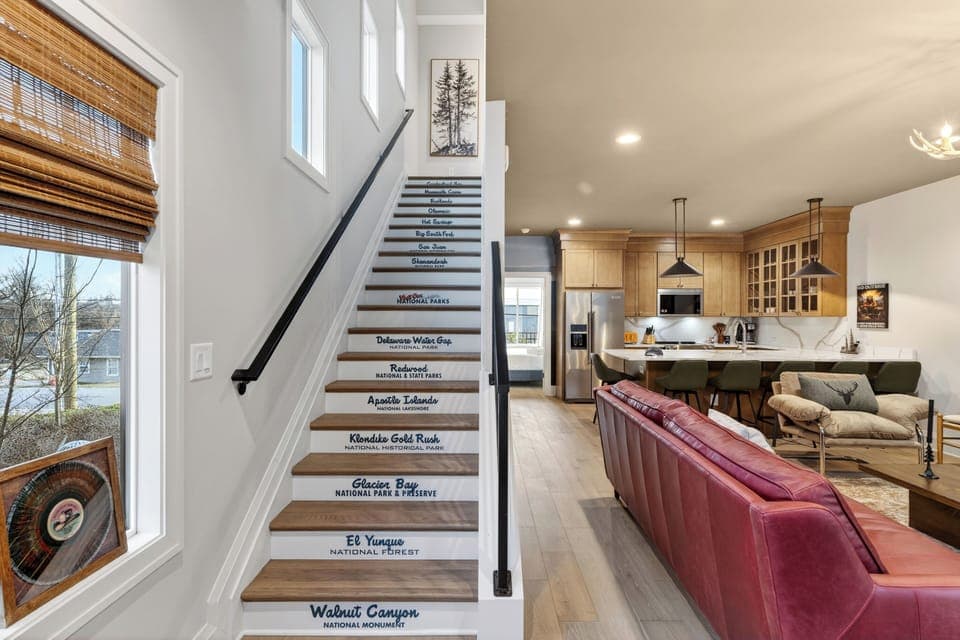 Stairway. (The Lodge)