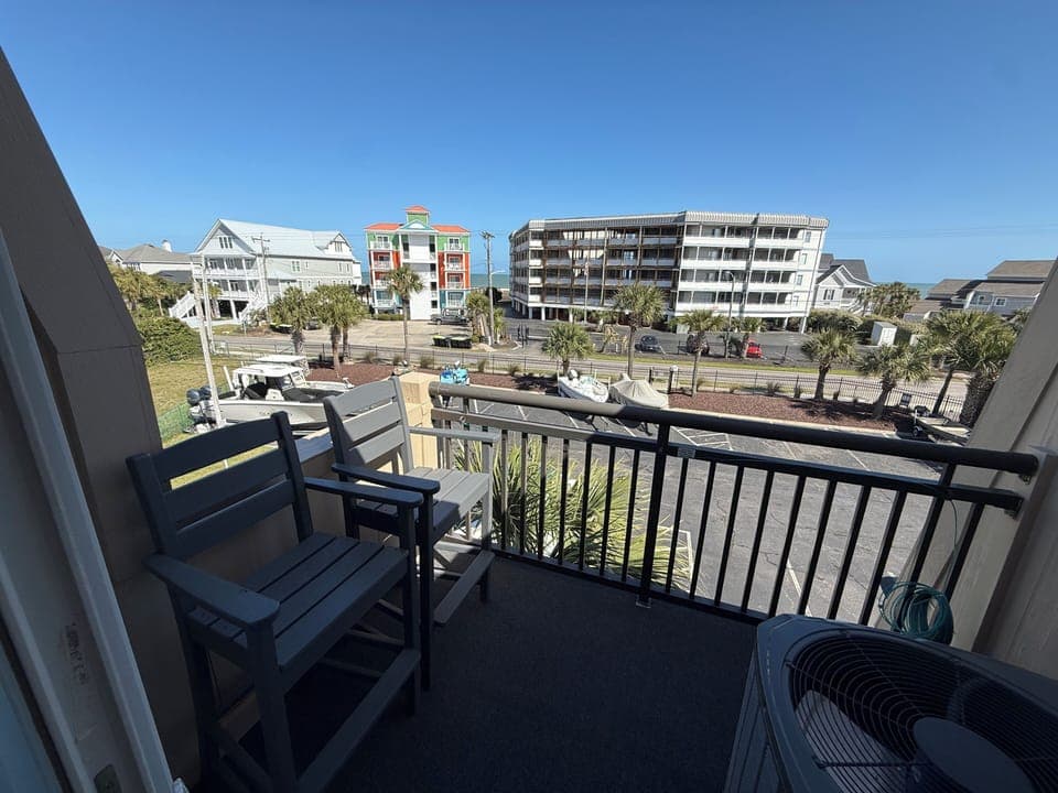 Balcony with ocean view