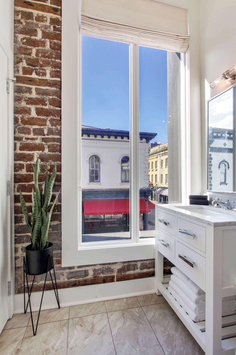 Full Bathroom 2 | Ensuite Full Bathroom with Vanity and Shower | Second Floor Unit A