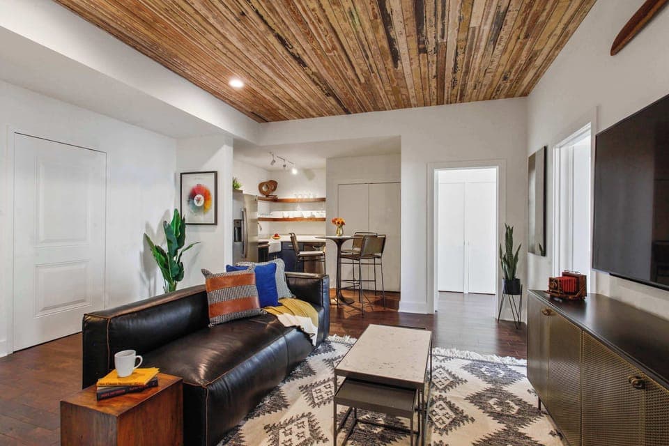Living Room B | Comfortable Seating Area with TV | Second Floor Unit