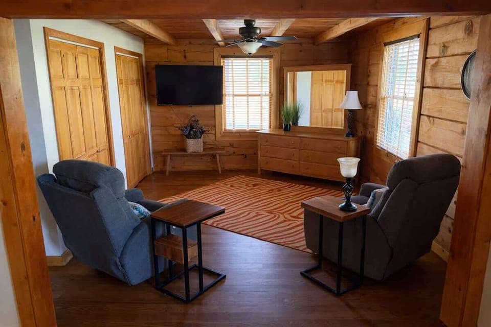 Private living space / man cave on the main floor bedroom! 