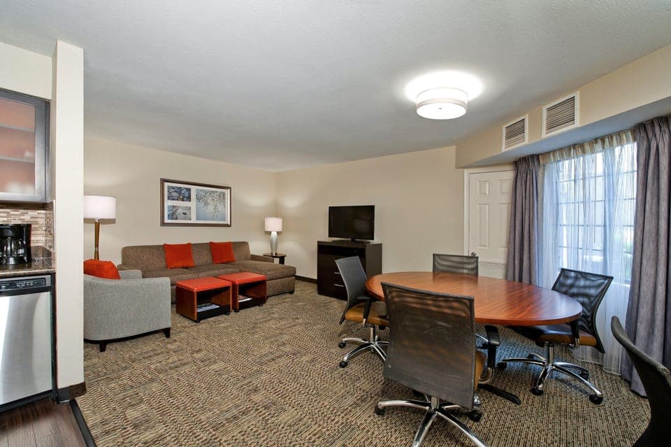 This suite features conference space.