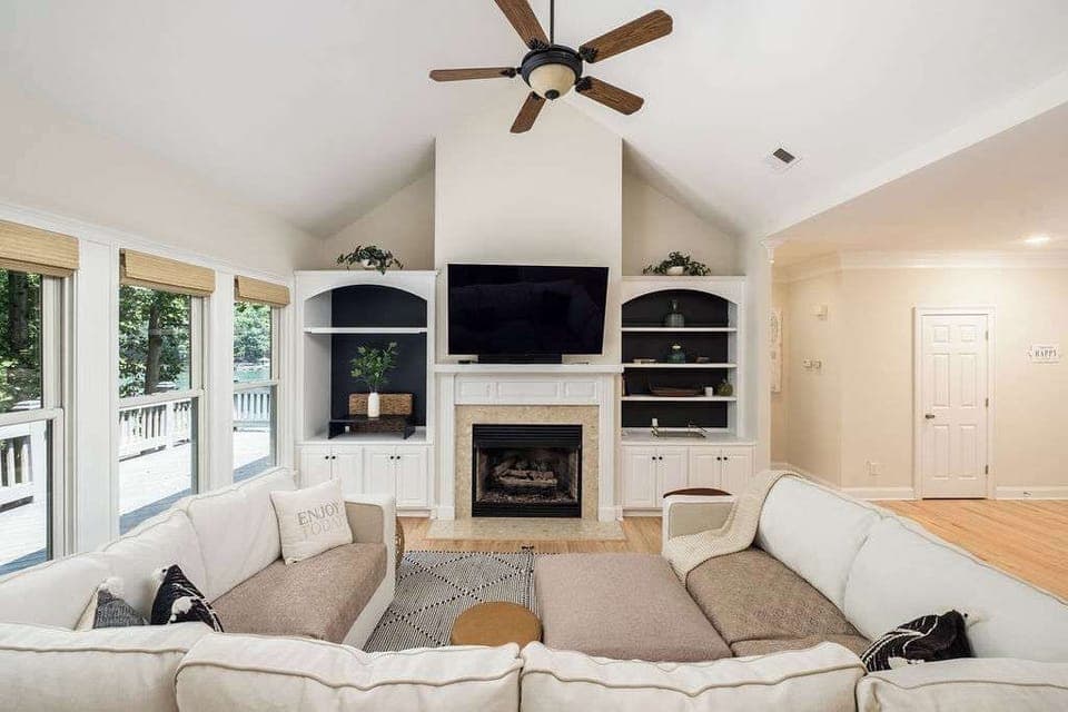 Spacious living room perfect for family time!