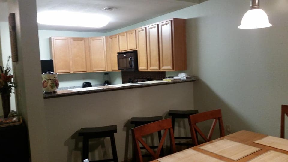 Dining Room looking into the kitchen.