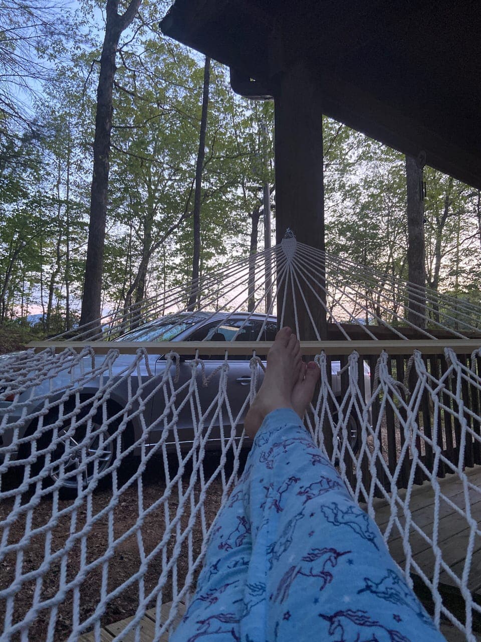 Enjoy the sunset from the hammock!