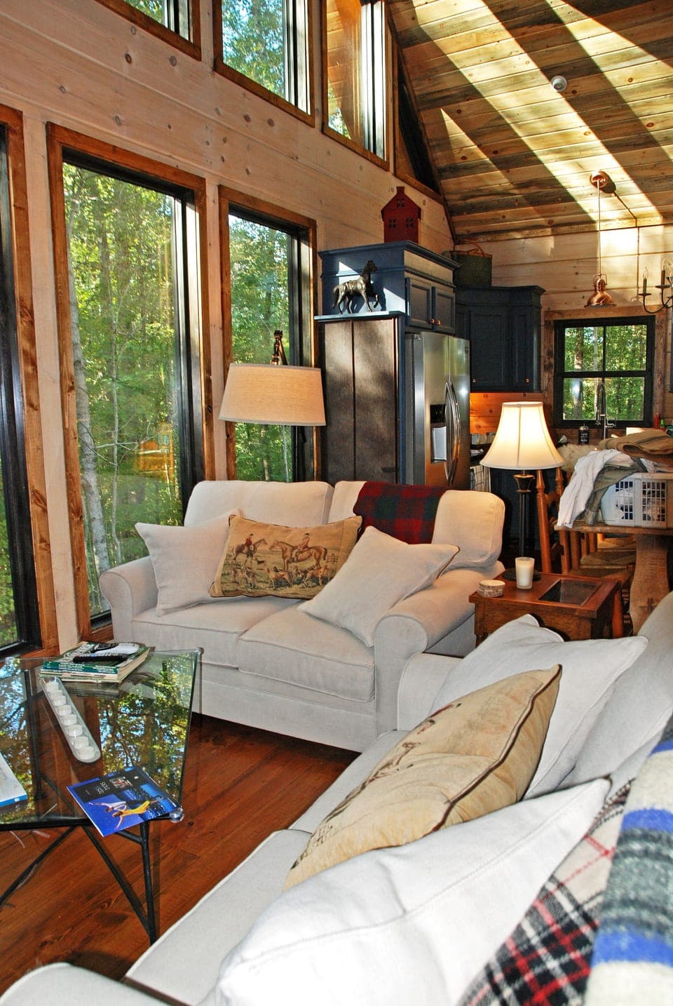 Cozy, well appointed great room includes full dine in kitchen and living area.