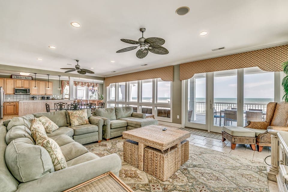 Limitless ocean views from the living room