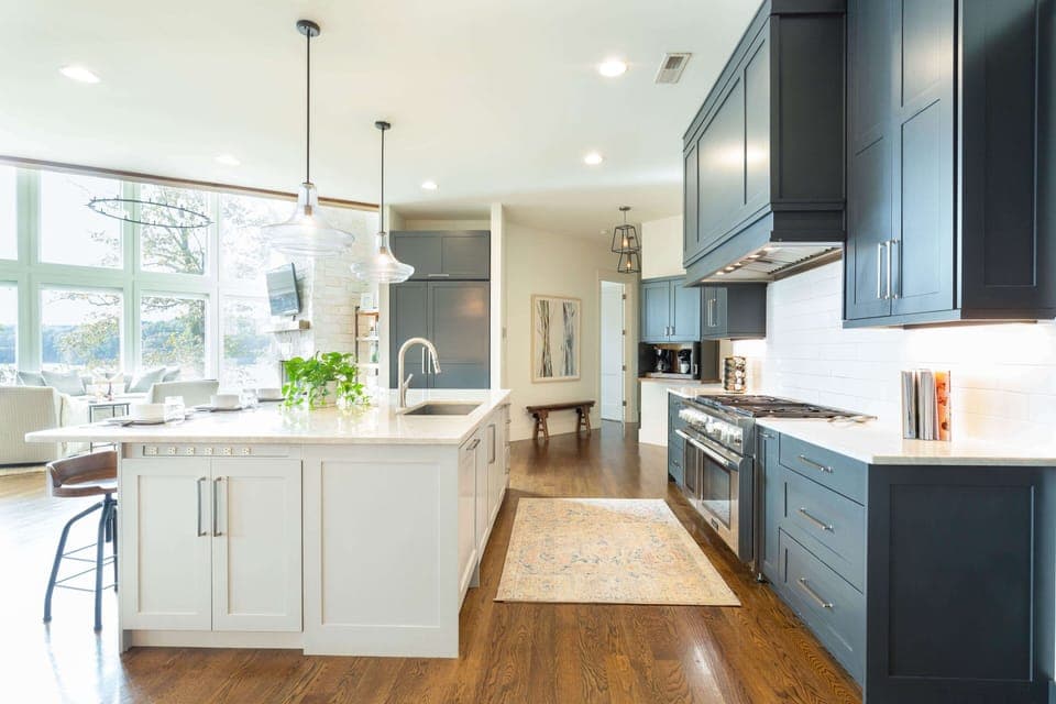 Entering the kitchen
