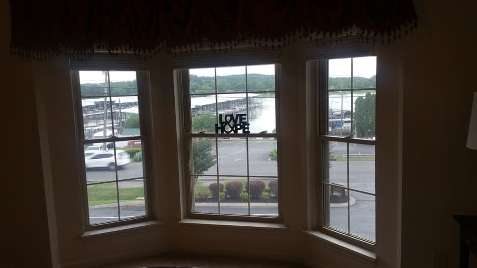 Beautiful lake and marina view 