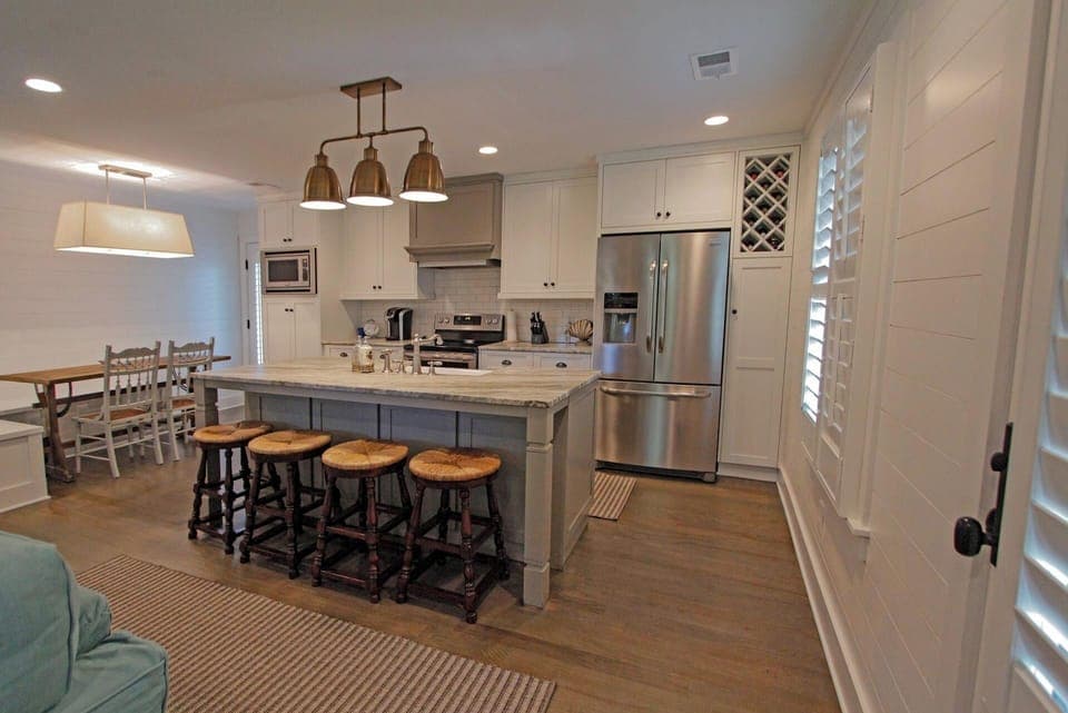 Beautiful Open Kitchen with Granite Countertops
