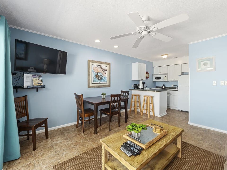 Living Room with Flat Screen TV
