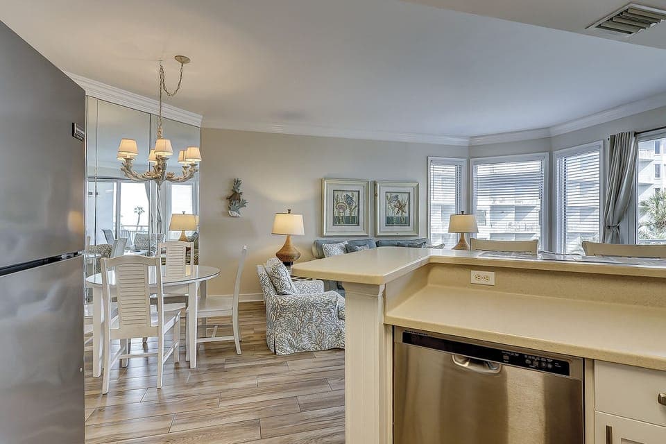 Kitchen to Living Room View