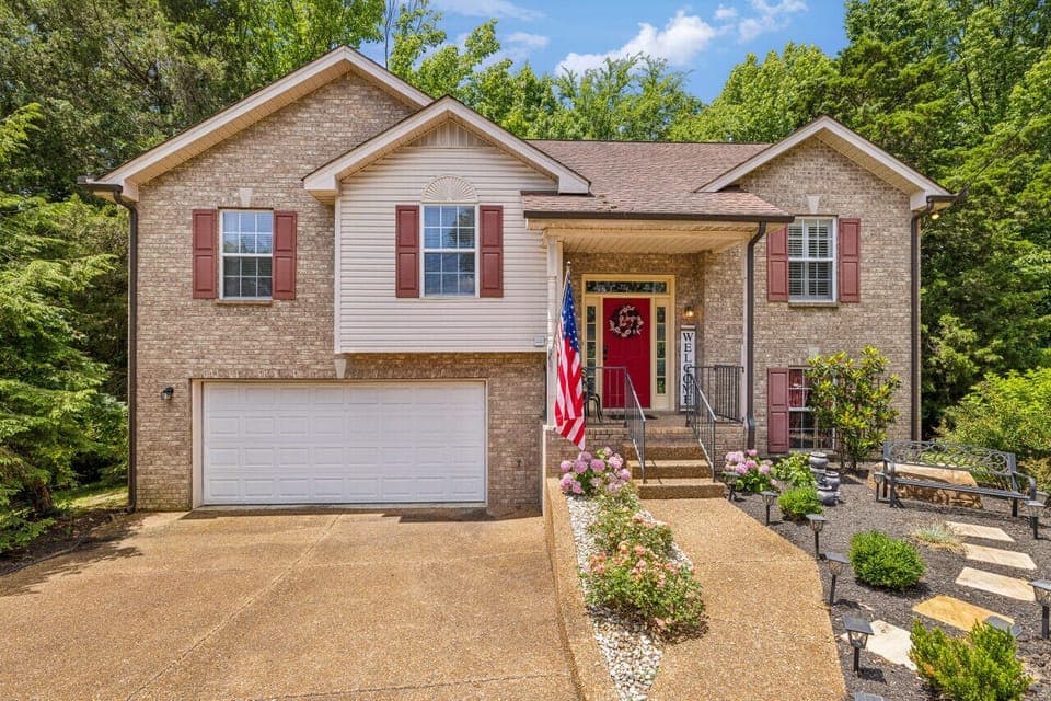 Front of home on a quiet cul de sac