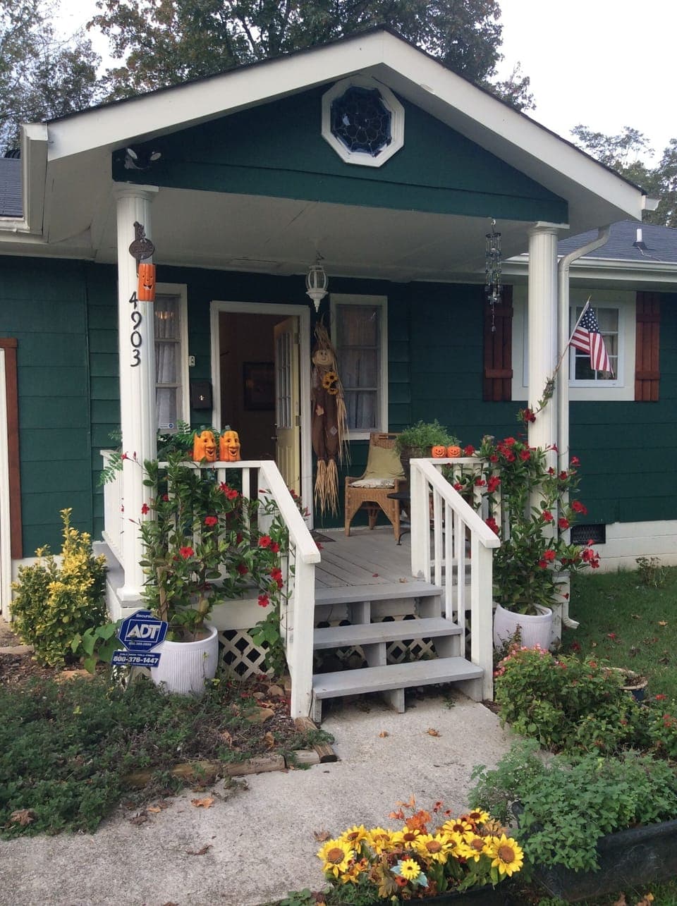 Side porch entry