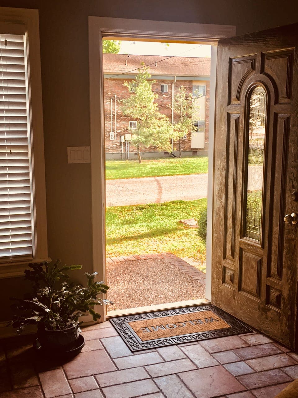 Main entrance door