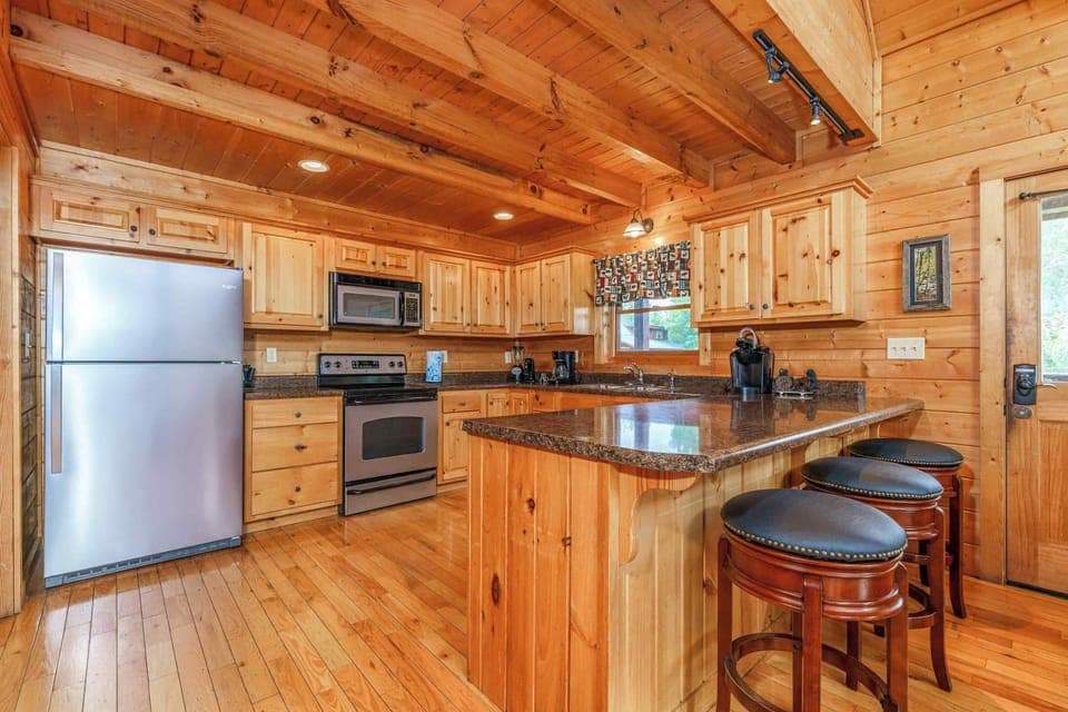 Stainless Steel Appliances in Kitchen