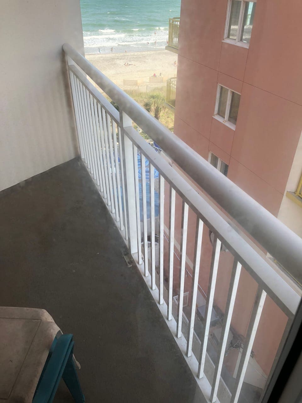 Actually sitting out on your balcony 