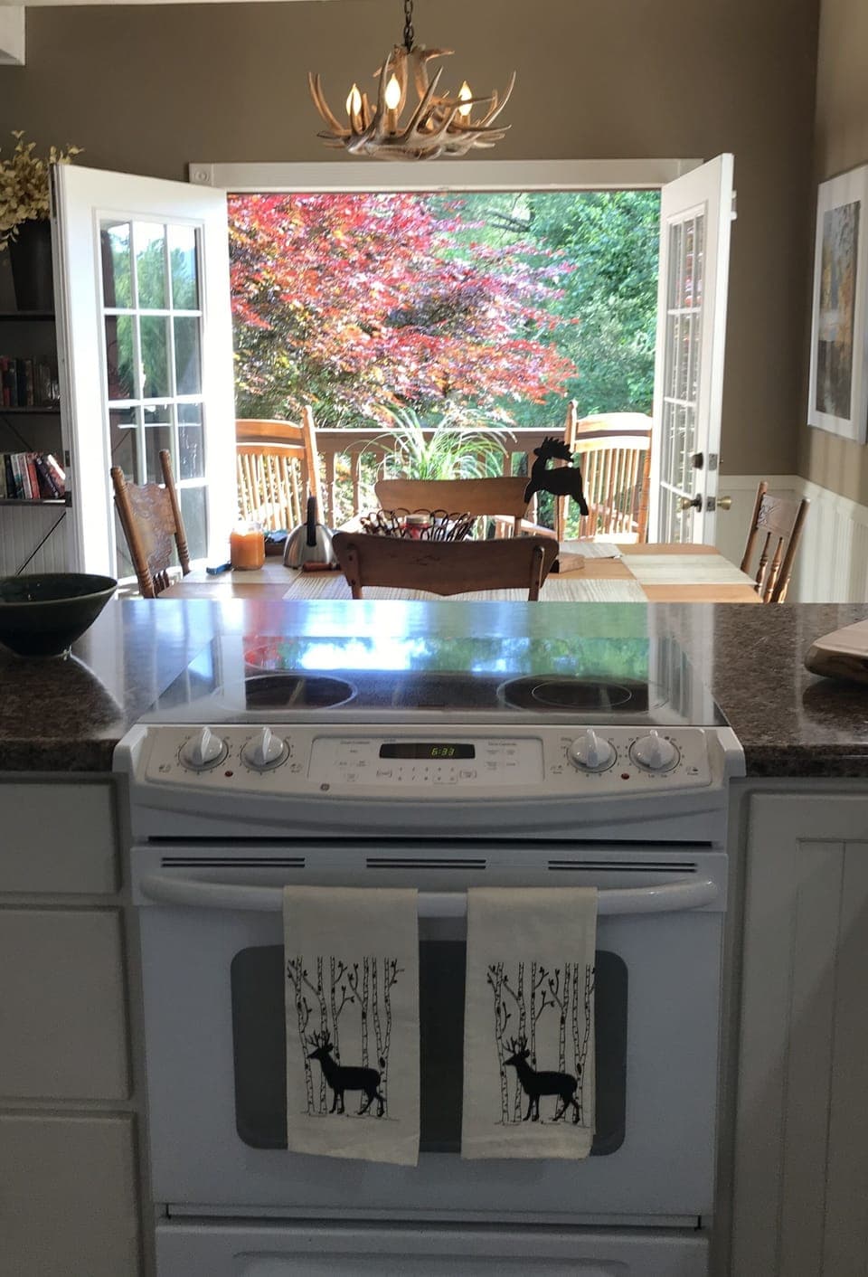 kitchen looking through to the deck