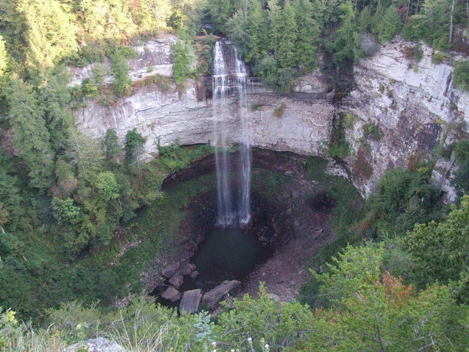 Main falls at Fall Creek Falls State Park.