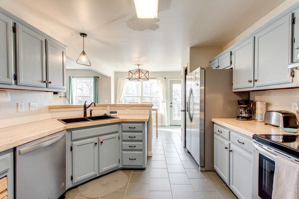 Large open kitchen.