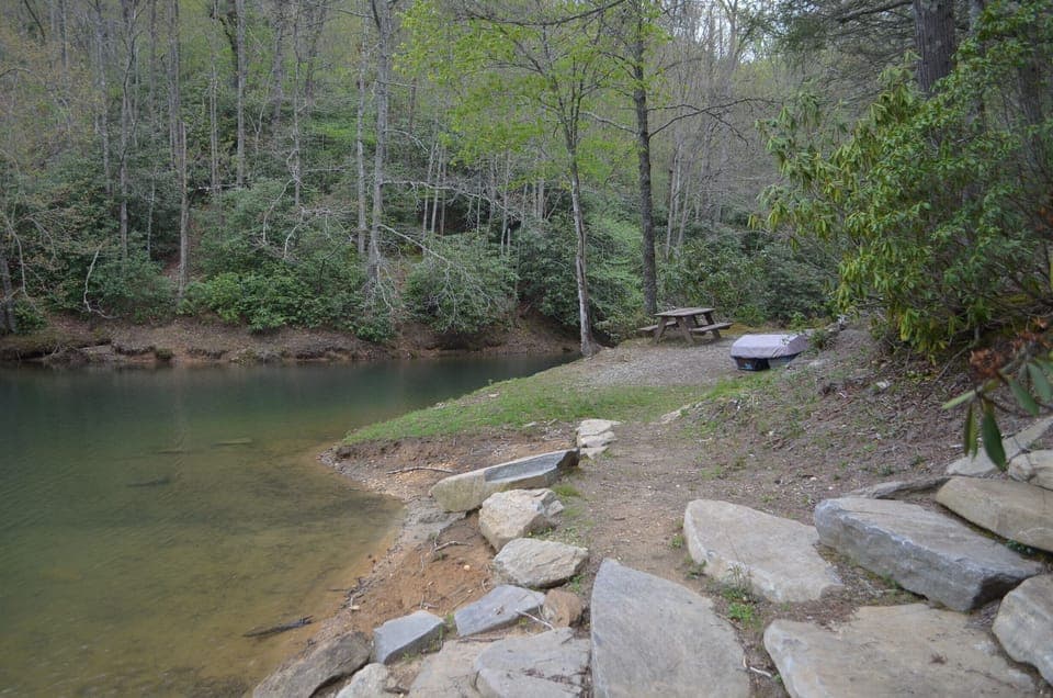 Private community lake access
