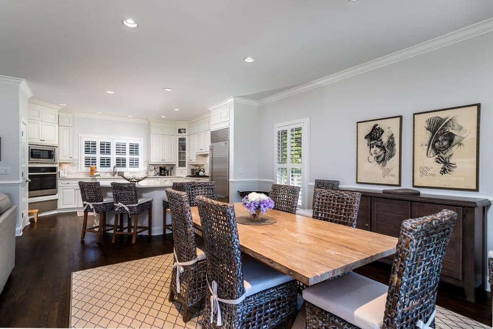 updated kitchen is open to the dining room and the rest of the family spaces!