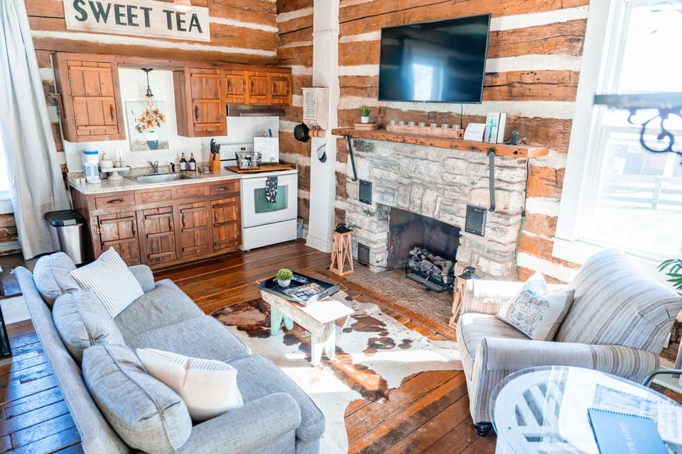 Watch a movie or your favorite Netflix show while sitting by the fire. 