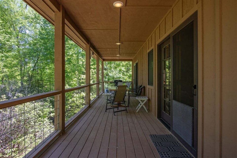 Porch with grill