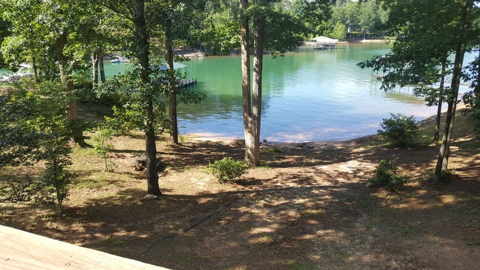 View of beach area off Covered Porch