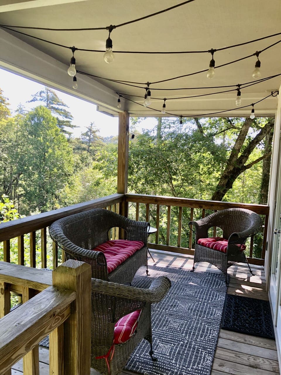 Covered porch off of kitchen
