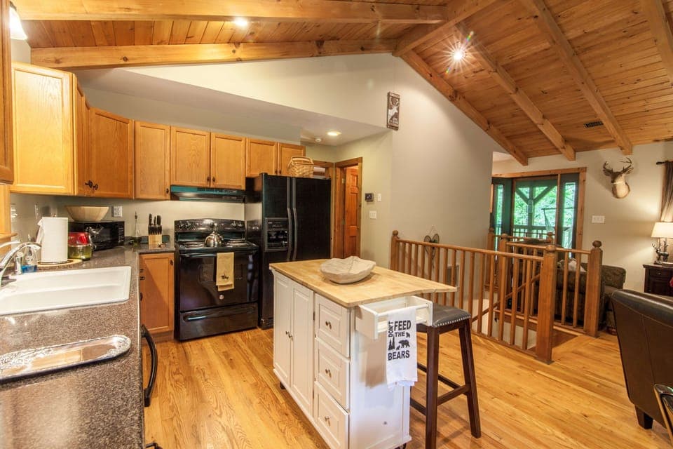 Kitchen with Granite Counters and Updated Appliances