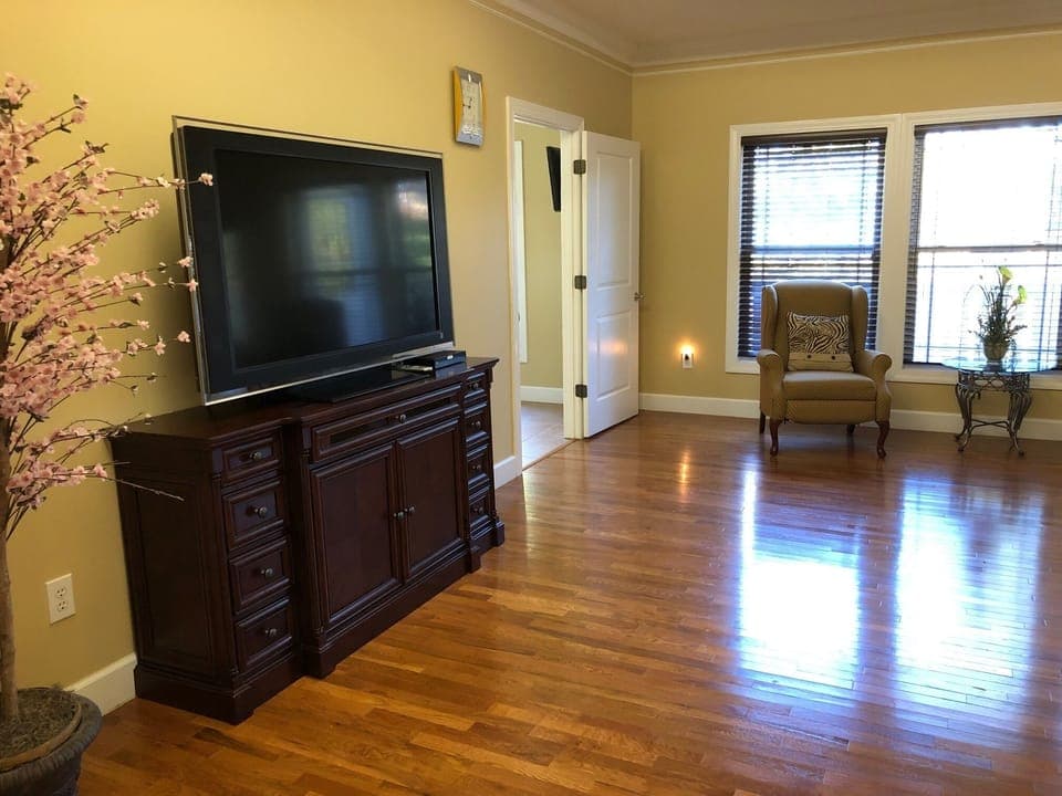 Master bedroom TV