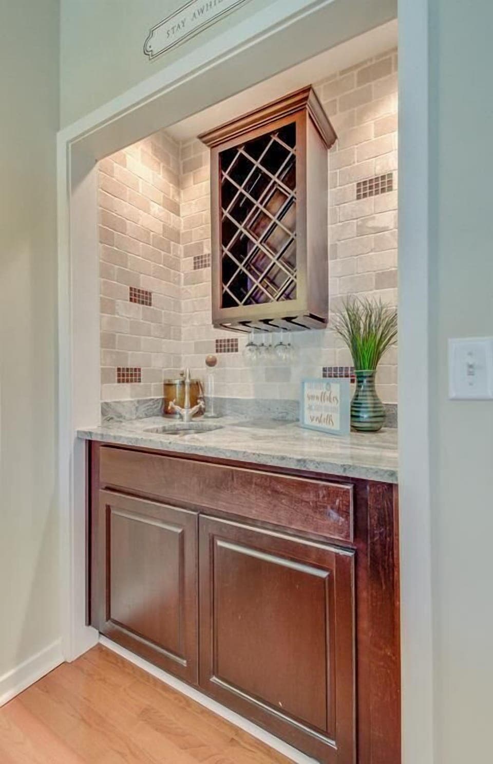 Wet bar.