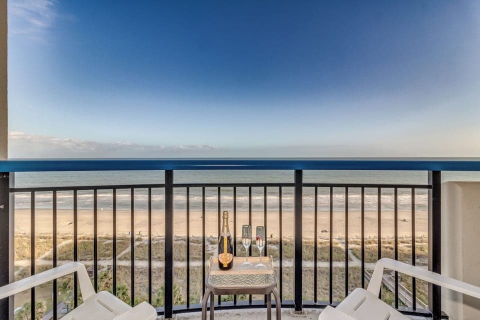 Calming and relaxing beach view